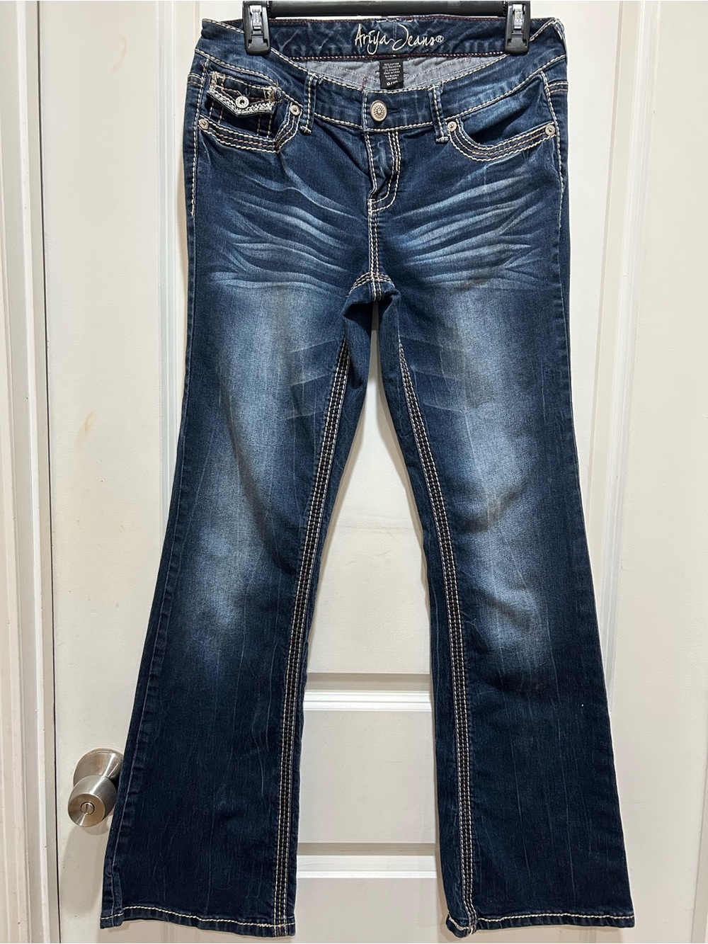 GLO jeans Women's Dark Wash Flare Jeans